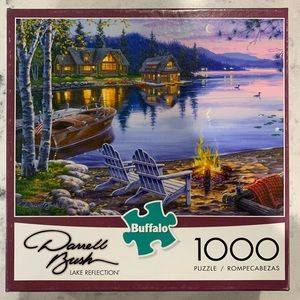 🧩”Lake Reflection”-Darrel Bush-Buffalo Games 1000 piece jigsaw puzzle